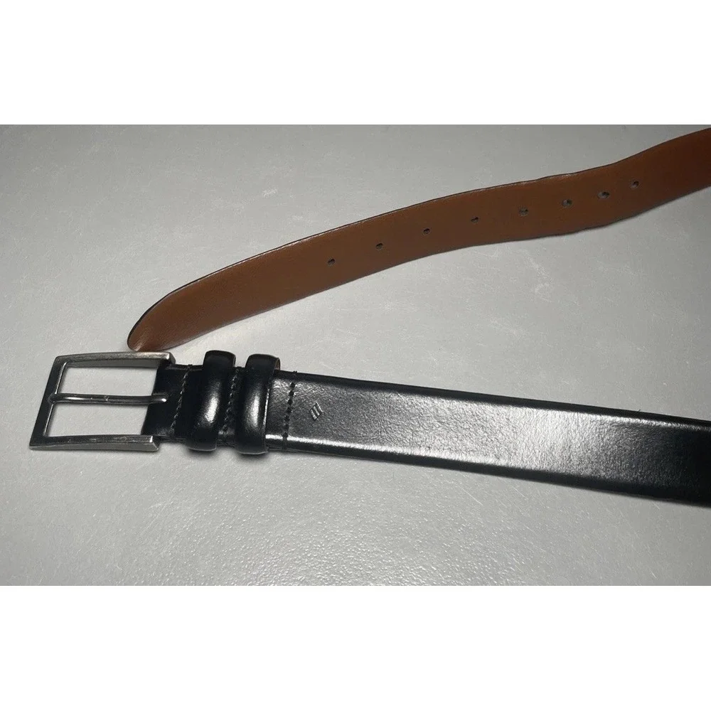 Joseph Abboud‎ Mens Black Genuine Leather Belt Size 38 Handcrafted Italy